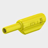 Cylindrical plug SL205-Kmaleplasticblack rubber