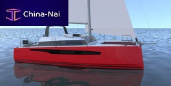 Catamaran Palma 30cruising2-cabinwith bowsprit