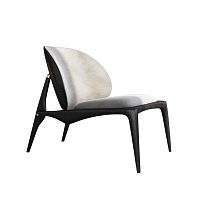 Contemporary fireside chair THE ONEfabricleatherash