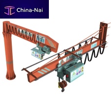 Pillar jib crane wall-mounted