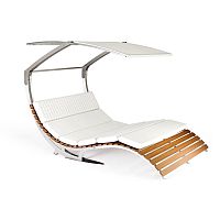 Contemporary sun lounger LECTVSfabricteakiroko