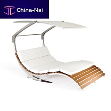 Contemporary sun lounger LECTVSfabricteakiroko