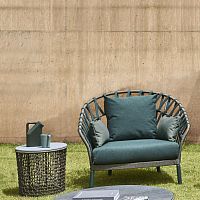 Contemporary side table EMMAHPLceramicpainted aluminum base