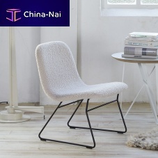 Contemporary lounge chair QUIN LOUNGEfabricpowder-coated steelgray
