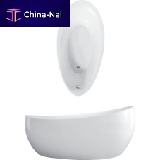 Oval bathtub AVEO NEW GENERATIO: UBQ194AVE9W1BCVfree-standingquartzacrylic