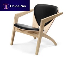 Contemporary armchair GE 460 BUTTERFLYleatherby Hans J. Wegner