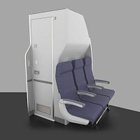 Economy class aircraft toilets Spacewall