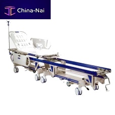Transport stretcher trolley HL-A411B TYPE IIImanualheight-adjustablewith adjustable backrest