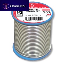 Lead-free soldering wire BROFIL Sn/Ag 3for hot gascoppertin