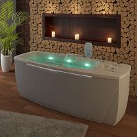 Hydromassage bathtub with chromotherapy lamps Hydroxeur