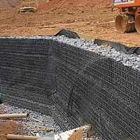 Wire retaining wall mesh gabionsoil reinforcing