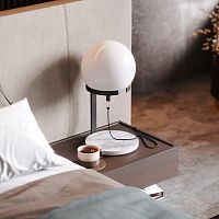 Table lamp CLARKE glassmarblecontemporary