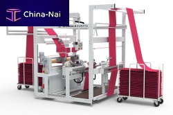 Longitudinal hemming line 510for terry fabricfor table linenautomatic