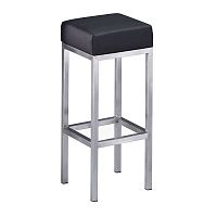 Contemporary bar stool H 880 EVENTsynthetic leatherstainless steel basepowder-coated steel base