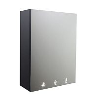 Bathroom mirror cabinet with soap dispenser RES-350-Nwith integrated hand dryerwith electronic tapcontemporary
