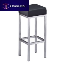 Contemporary bar stool H 880 EVENTsynthetic leatherstainless steel basepowder-coated steel base