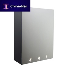 Bathroom mirror cabinet with soap dispenser RES-350-Nwith integrated hand dryerwith electronic tapcontemporary