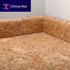Cork baseboard rounded