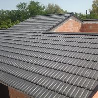 Interlocking roof tile INNOVAflatdual-channelclay