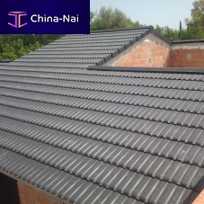 Interlocking roof tile INNOVAflatdual-channelclay