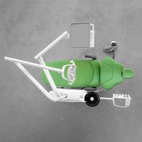 Dental unit with electric chair ONEcompactwith delivery systemwith LED light