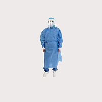 Unisex surgical gown BARRIER®breathablenon-sterileblue