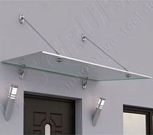 Door canopy G3000stainless steelglassflat