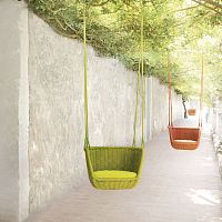 Contemporary hanging chair ADAGIOoutdoorstainless steelrope