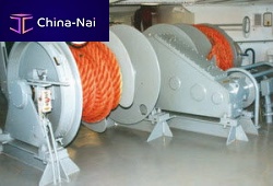 Ship winch hydraulic drivedouble-drum
