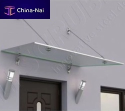 Door canopy G3000stainless steelglassflat