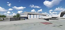 Aircraft hangar for airport