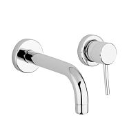 Washbasin mixer tap TOMMLMwall-mountedchromed metalbathroom