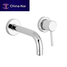 Washbasin mixer tap TOMMLMwall-mountedchromed metalbathroom