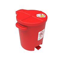 HDPE waste bin FC-6-Rcrane-liftwaste oilpedal