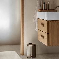 Bathroom trash can TUBOsteelwith lidfoot-operated
