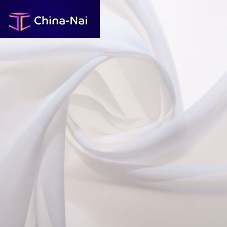 Plain sheer curtain fabric 1721FR polyesterwashabletransparent