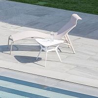 Contemporary side table BIPLANE XS / B01_Ostoneacryliccast aluminum base