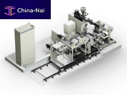Flat-film extrusion line for thermoplasticscompactlaboratory