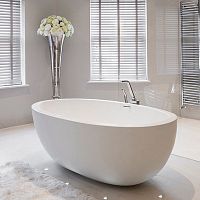 Oval bathtub OCEANUS/ SLIPPER / PETIT SERIESfree-standingcompositenatural stone