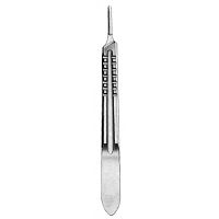 Metal handle scalpel handle