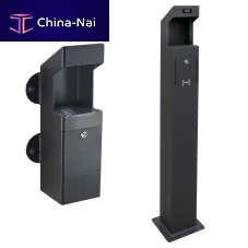 Pedestal ashtray HOLDwall-mountedmetaloutdoor