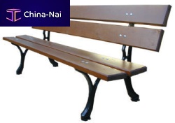 Traditional garden bench MARIENBADexotic woodpinecast iron