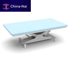 Electric Bobath table with adjustable height backrest1-section