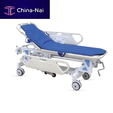 Transport stretcher trolley PTT-02mechanicalheight-adjustablewith adjustable backrest
