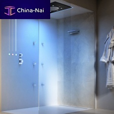 Sensory shower glasscornerfor spa