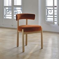Contemporary chair DALYAindoorfabricoak base