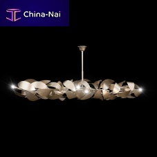 Contemporary chandelier FOGLIEwrought ironhandmade