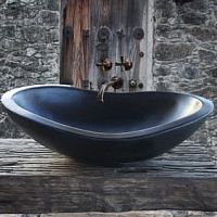 Countertop washbasin MALIBUgraniteovalcontemporary