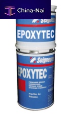 Liquid epoxy resin flooring POXYTECsmoothconcrete lookhigh-resistance