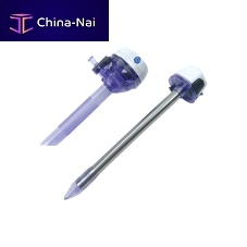 Single use trocar QYC serieslaparoscopicwith insufflation tapwith sleeve